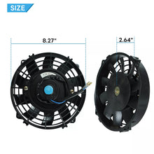 Load image into Gallery viewer, GPI 7" 12V Slim Radiator Cooling Thermo Fan & Mounting kit MGA/MGB GT Brand New