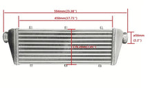 Load image into Gallery viewer, Universal 23.5*8.3*2.7" FMIC Front Mount Intercooler Aluminum Tube&Fin Turbo 2.25'' inlet/outlet
