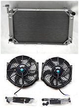 Load image into Gallery viewer, 4 ROW Aluminum Radiator & fans FOR NISSAN PATROL GQ SAFARI 2.8&4.2L DIESEL Y60 TD42 AT