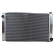 Load image into Gallery viewer, 28" Core Aluminum Universal Crossflow Radiator for Chevy Configuration MT Manual
