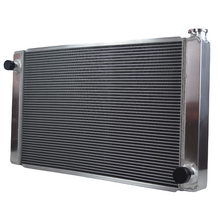 Load image into Gallery viewer, 28" Core Aluminum Universal Crossflow Radiator for Chevy Configuration MT Manual