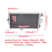 Load image into Gallery viewer, GPI ALUMINUM RADIATOR FOR 1987-1990 ATV SUZUKI QuadRacer LT500R 500CC 2STROKE 1987 1988 1989 1990