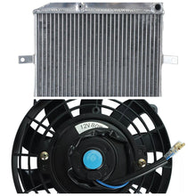 Load image into Gallery viewer, GPI Aluminum radiator & FAN for Honda Foreman RUBICON TRX500 2005-2012 2005 2006 2007 2008 2009 2010 2011