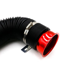 Load image into Gallery viewer, RED Universal 3'' Flexible Car Cold Air Intake Hose Filter Pipe Telescopic Tube Kit