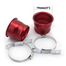 Load image into Gallery viewer, RED Universal 3'' Flexible Car Cold Air Intake Hose Filter Pipe Telescopic Tube Kit