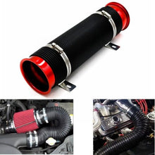 Load image into Gallery viewer, RED Universal 3'' Flexible Car Cold Air Intake Hose Filter Pipe Telescopic Tube Kit