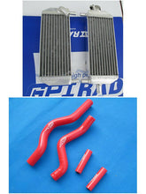 Load image into Gallery viewer, GPI Aluminum Radiator + hose FOR 2001-2008 Suzuki RM250 RM 250 2-stroke 2001 2002 2003 2004 2005 2006 2007