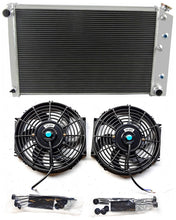 Load image into Gallery viewer, GPI 3 Row All Aluminum Radiator & FANS FOR 1970-1981 Chevy Camaro/1975-1979 Nova/1968-1973 Chevelle 1970 1971 1972 1973 1974 1975 1976 1977 1978 1979 1980 1981
