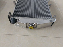 Load image into Gallery viewer, GPI Aluminum Radiator&Fan For Jaguar XK140 3.4L L6 1955 1956 1957 62MM CORE 3ROW