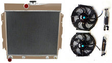 Load image into Gallery viewer, GPI Aluminum Radiator& fans FOR  1963-1969 Dodge MOPAR CAR   Plymouth Valient V8 1963 1964 1965 1966 1967 1968 1969