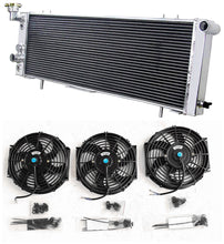 Load image into Gallery viewer, GPI Aluminum Radiator & Fans for 1991-2001 Jeep Wrangler Cherokee XJ SE Comanche MJ 2.5/4.0 242 150 1992 1993 1994 1995 1996 1997 1998 1999 2000
