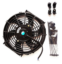 Load image into Gallery viewer, GPI 2 X 12 inch ELECTRIC RADIATOR Cooling Thermal THERMO FAN Universal + MOUNTING KITS