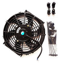Load image into Gallery viewer, GPI 10" inch 12V PULL/PUSH SLIM RADIATOR ELECTRIC COOLING THERMO FAN+MOUNTING KITS