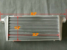 Load image into Gallery viewer, GPI 30"x12"x3" FMIC Universal Aluminum Intercooler+3" Aluminum Piping Hose+Clamps
