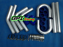 Load image into Gallery viewer, GPI 64MM UNIVERSAL 2.5" ALUMINUM TURBO INTERCOOLER PIPING+ELBOW+COUPLER KIT