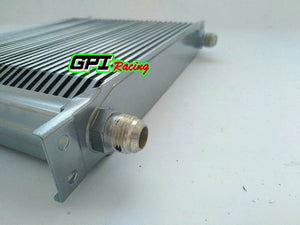 GPI Universal 30 Row AN-10AN Universal Engine Transmission Oil Cooler Silver