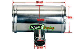 GPI 3" 76 mm Blow Off Valve Adapter Aluminum T-Pipe Shape Tube 38mm BOV