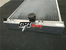 Load image into Gallery viewer, GPI Aluminum Radiator & fan For 2003-2006 Mitsubishi Evolution EVO VIII IX 8 9 Half Size Race 2003 2004 2005 2006