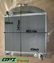 Load image into Gallery viewer, aluminum custom radiator FOR Ford model A chopped w/Chevy engine 1928-1931 56mm 1928 1929 1930 1931