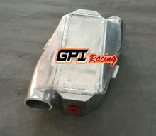 Load image into Gallery viewer, Universal Aluminium Air Water Liquid Intercooler Chargecooler 180° Inlet Outlet