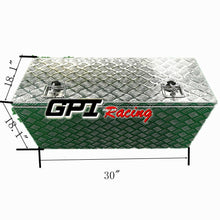 Load image into Gallery viewer, GPI 30&quot;x18&quot;x18&quot; Aluminum Truck Underbody Tool Box Storage Underbed ATV RV Trailer Pickup Truck Tread Lock With Keys
