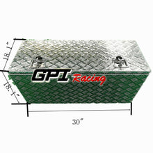 Load image into Gallery viewer, GPI 30"x18"x18" Aluminum Truck Underbody Tool Box Storage Underbed ATV RV Trailer Pickup Truck Tread Lock With Keys