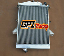 Load image into Gallery viewer, GPI Aluminum Radiator&Fan For Jaguar XK140 3.4L L6 1955 1956 1957 62MM CORE 3ROW