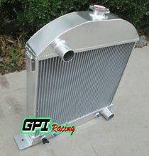 Load image into Gallery viewer, aluminum custom radiator FOR Ford model A chopped w/Chevy engine 1928-1931 56mm 1928 1929 1930 1931