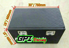 Load image into Gallery viewer, GPI 30"x18"x18" Aluminum Truck Underbody Tool Box Storage Underbed ATV RV Trailer Pickup Truck Tread Lock With Keys