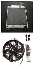 Load image into Gallery viewer, GPI Aluminum Radiator & fan For Jaguar Mark 2 Daimler 2.5L V8; V8-250 saloon XK 1962-1967 AT 1962 1963 1964 1965 1966 1967