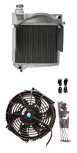 Load image into Gallery viewer, Aluminum Radiator & Fan FOR 1958-1967 Austin Healey Sprite Bugeye Frogeye/MG Midget 948/1098 1958 1959 1960 1961 1962 1963 1964 1965 1966 1967