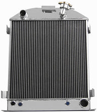 Load image into Gallery viewer, GPI Aluminum Radiator + Fan For FORD CHOPPED CHEVY ENGINE 1932