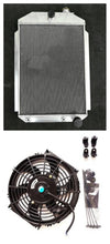Load image into Gallery viewer, Aluminum Radiator & fan For 1937 Chevy Hot Street Rod 350 V8 W/Tranny ENGINE AT