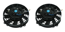 Load image into Gallery viewer, GPI 2pcs 7" 12V Slim Radiator Cooling Thermo Fan & Mounting kit MGA/MGB GT Brand New
