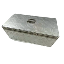 Load image into Gallery viewer, 23"X11"X10" Aluminum Pickup Truck Trunk Bed Tool Box Trailer Storage+Lock