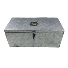 Load image into Gallery viewer, 23"X11"X10" Aluminum Pickup Truck Trunk Bed Tool Box Trailer Storage+Lock