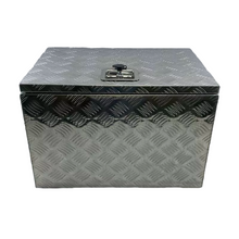 Load image into Gallery viewer, 24"X18"X16" Aluminum Tool Box Truck Pickup Bed Storage Toolboxes Trailer Tread ATV With Side Handle W/Lock 2 Keys