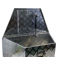 Load image into Gallery viewer, 29"x15.2"x18"  Trailer Tongue  Diamond Plate Aluminum Tool Box For Truck Pickup Storage
