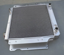 Load image into Gallery viewer, GPI 3row Aluminum radiator+fan for 1987-2006 Jeep Wrangler YJ TJ 2.4L/2.5L L4, 4.0L/4.2L L6 1987 1988 1989 1990 91 92 93 94 95 96 97 98 99 2000 01 02 03 04 05 06