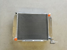 Load image into Gallery viewer, GPI 62MM ALUMINUM RADIATOR CUSTOM & fan FOR MG MGA 1500,1600, 1622, DE LUXE MT 1955-1962 1955 1956 1957 1958 1959 1960 1961 1962