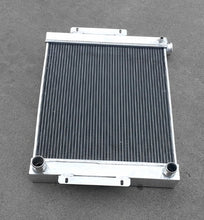 Load image into Gallery viewer, Aluminum radiator+fans for 1976-1986 JEEP CJ7 With Chevy V8 LS SWAP manual 1977 1978 1979 1980 1981 1982 1983 1984 1985 1987