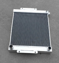 Load image into Gallery viewer, 2.5"CORE aluminum radiator+fan for 1976-1986 JEEP CJ7 With Chevy V8 LS SWAP  manual 1977 1978 1979 1980 1981 1982 1983 1984 1985 1987