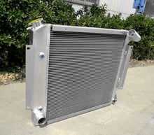 Load image into Gallery viewer, GPI 3 Row Aluminum Radiator & fan for 1970-1981 International Scout II & Pickup 5.0L 5.6L V8 1970 1971 1972 1973 1974 1975 1976 1977 1978 1979 1980 1981