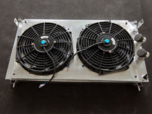 Load image into Gallery viewer, GPI Aluminum Radiator&Shroud&Fans FOR Ferrari DeTomaso Pantera 5.8L MT 1971-1989 1971 1972 1973 1974 1975 1976 1977 1978 1979 1980 1981 1982 1983 1984 1985 1986 1987 1988 1989 62MM