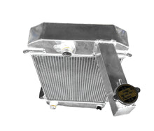 Load image into Gallery viewer, GPI 3 Row Aluminum Radiator & fans For 1955-1962 Triumph TR2 TR3 TR3A TR3B MT 1955 1956 1957 1958 1959 1960 1961 1962 1953 1954