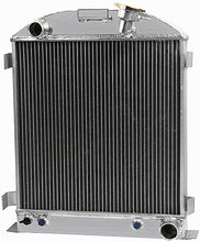 Load image into Gallery viewer, GPI Aluminum Radiator + Fan For FORD CHOPPED CHEVY ENGINE 1932