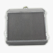 Load image into Gallery viewer, 3 Row 56mm aluminum radiator & fan for 1974-1980 Nissan Datsun 510 610 710 720 L20B Manual MT 1974 1975 1976 1977 1978 1979 1980