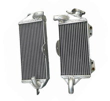 Load image into Gallery viewer, GPI Aluminum radiator + hose for 1988-2004 Kawasaki KX500 KX 500 2-stroke 1988 1999 2000 2001 2002 2003 2004