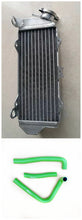 Load image into Gallery viewer, Aluminum Radiator & hose for 1985-2002 Kawasaki KMX 125 KMX125 1986 1987 1988 1990 1991 1992 2000 2001