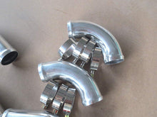 Load image into Gallery viewer, 3" 76mm Universal Aluminum Intercooler Turbo Pipe piping Kit+ Blue Hose+ Clamps